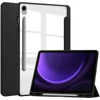 IMoshion Coque tablette rigide Trifold pour Samsung Galaxy Tab S9 11.0 pouces / Tab S10 FE / S9 FE 10.9 pouces - Noir