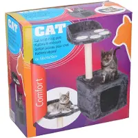 CAT Arbre à chat avec maison et lit 68CM