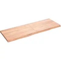 vidaXL Étagère murale marron clair bois chêne massif traité