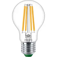 Philips MASTER LEDbulb Ultra Efficient E27 Poire Claire 4W 840lm - 827 Blanc Très Chaud | Équivalent 60W