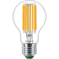 Philips MASTER LEDbulb Ultra Efficient E27 Poire Claire 7.3W 1535lm - 827 Blanc Très Chaud | Équivalent 100W
