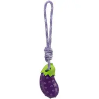 Trixie Jouet Trixie Aubergine sur corde pour chien - environ L 34 cm