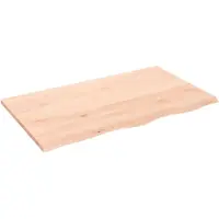 vidaXL Dessus de table 100x60x2 cm bois de chêne massif non traité