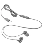 Lenovo Écouteurs intra-auriculaires 300 GXD1J77353 USB-C avec microphone, gris
