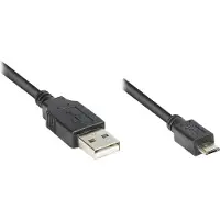 GOOD CONNECTIONS USB2.0 Kabel A-Micro B schw. 1m