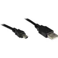 Alcasa Good Connections USB2.0 Kabel A-Mini B5pol. schw. 1m