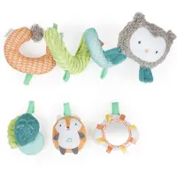 Ingenuity Nally & Friends Barre De Jouets En Spirale, Jouets Amovibles, Anneau De Dentition En Silicone Sans Bpa, Des La Naissance