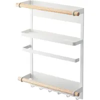 Yamazaki - Etagère de cuisine murale magnétique Tosca - Blanc