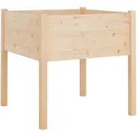 vidaXL Jardinière d'extérieur 70x70x70 cm bois de pin massif