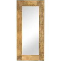 vidaXL Miroir en bois de manguier massif 50 x 110 cm
