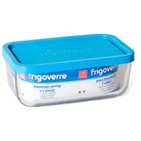 Bormioli Rocco Rocco 3.35160.MA3 boîte hermétique alimentaire Rectangulaire 1,1 L Bleu, Transparent 1 pièce(s)