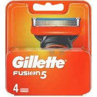 Gillette Fusion 5 Rasierklingen, 4 Ersatzklingen für Nassrasierer mit 5-fach Kli