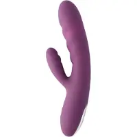Svakom Avery - vibromasseur rabbit lève-clitoris à piston rechargeable - violet