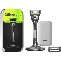 Gillette Razor Labs + 2 lames de rasoir, support magnétique et étui de voyage