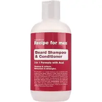 Recipe For Men Recette pour hommes, shampooing et après-shampooing pour la barbe, nettoyant et nourrissant, shampooing pour la barbe, hydratant, 250 ml