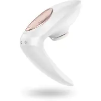 Satisfyer Pro 4 Couples - stimulateur de couple à ondes d’air rechargeable (blanc)