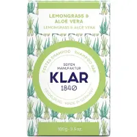 Klar festes Shampoo Lemongrass&Aloe Vera 100g (für fettiges Haar)