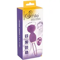 Sweet Smile SMILE - œuf vibrant rotatif - télécommande - silicone violet