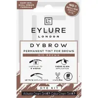 Eylure Kit teinture sourcils Dybrow Brun Moyen – couleur foncée 6 semaines, 15 min, sans cruauté, 12 applications