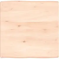vidaXL Dessus de table bois massif non traité bordure assortie