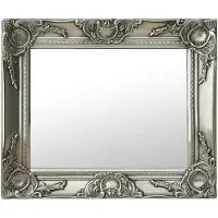 vidaXL Miroir mural style baroque 50x40 cm Argenté