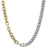 Armani Exchange Collier bicolore homme à la mode AXG0113710, (Acier inoxydable)