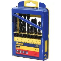 Irwin Coffret métal de 19 forets à métaux HSS PRO tailles meules - Ø 1 à 10 mm par 1/2 mm