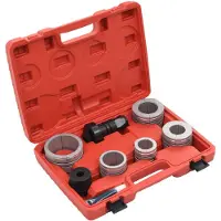 vidaXL Kit d'extension de tuyau 8 pièces acier au carbone et aluminium