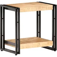 vidaXL Table d'appoint 40x30x40 cm Bois de manguier brut