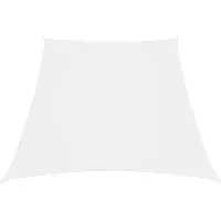 vidaXL Voile d'ombrage Oxford-Tissu Trapézoïdal 2/4x3 m Blanc