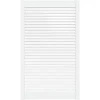 vidaXL Porte d'armoire à persiennes blanc 99,3x59,4 cm pin massif