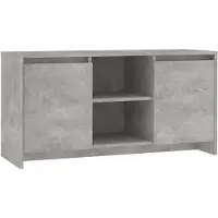 vidaXL Armoire TV gris béton 102x37,5x52,5 cm Bois composite