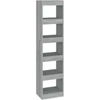 vidaXL Bibliothèque/Séparateur de pièce Sonoma gris 40x30x166 cm