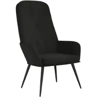 vidaXL Chaise de relaxation Noir Velours