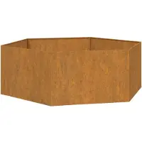 vidaXL Jardinière Rouillé 138x120x45 cm Acier corten