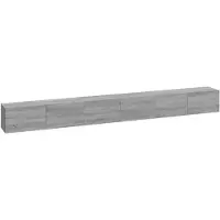 vidaXL Ensemble de meubles TV 3 pièces Gris Sonoma Bois composite