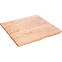 vidaXL Dessus de table marron clair 60x60x2 cm bois chêne traité