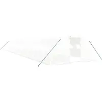 vidaXL Serre avec cadre en acier blanc 72 m² 18x4x2 m
