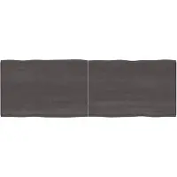 vidaXL Dessus de table bois massif traité bordure assortie