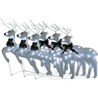 vidaXL Rennes LED 6 pcs. Blanc 120 LEDs