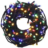 vidaXL Led lempučių girlianda, 30m, pvc, 300 įvairių spalvų led