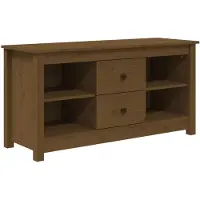 vidaXL Armoire TV brun miel 103x36,5x52 cm Pin massif