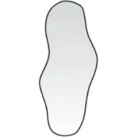 vidaXL Miroir mural noir 80x35 cm