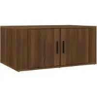 vidaXL Table basse marron imitation chêne 80x50x36 cm Bois composite