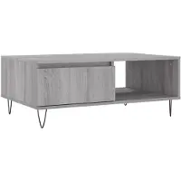 vidaXL Table basse Gris Sonoma 90x60x35 cm Bois composite