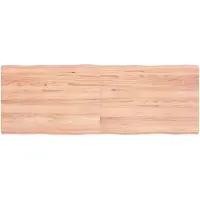 vidaXL Dessus de table bois massif traité bordure assortie