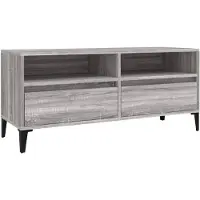 vidaXL Armoire TV Gris Sonoma 100x34,5x44,5 cm Bois composite