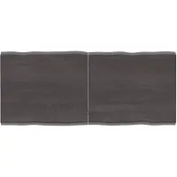 vidaXL Dessus de table bois massif traité bordure assortie