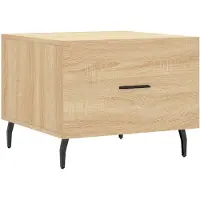 vidaXL Table basse chêne Sonoma 50x50x40 cm bois composite