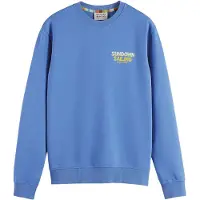 Scotch & Soda Front Back Boating Artwork Sweatshirt Bleu M Homme
